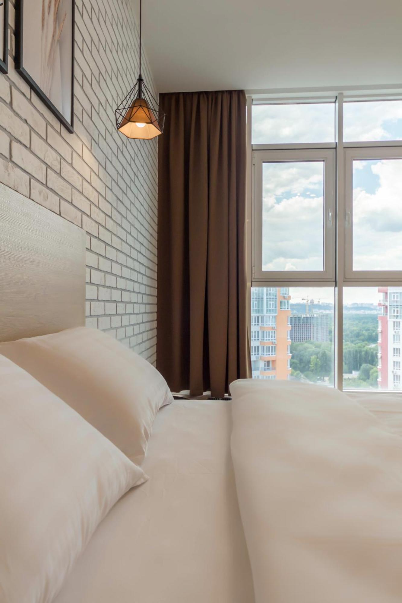 Design Apartments With Panoramic View Kiev Exterior foto