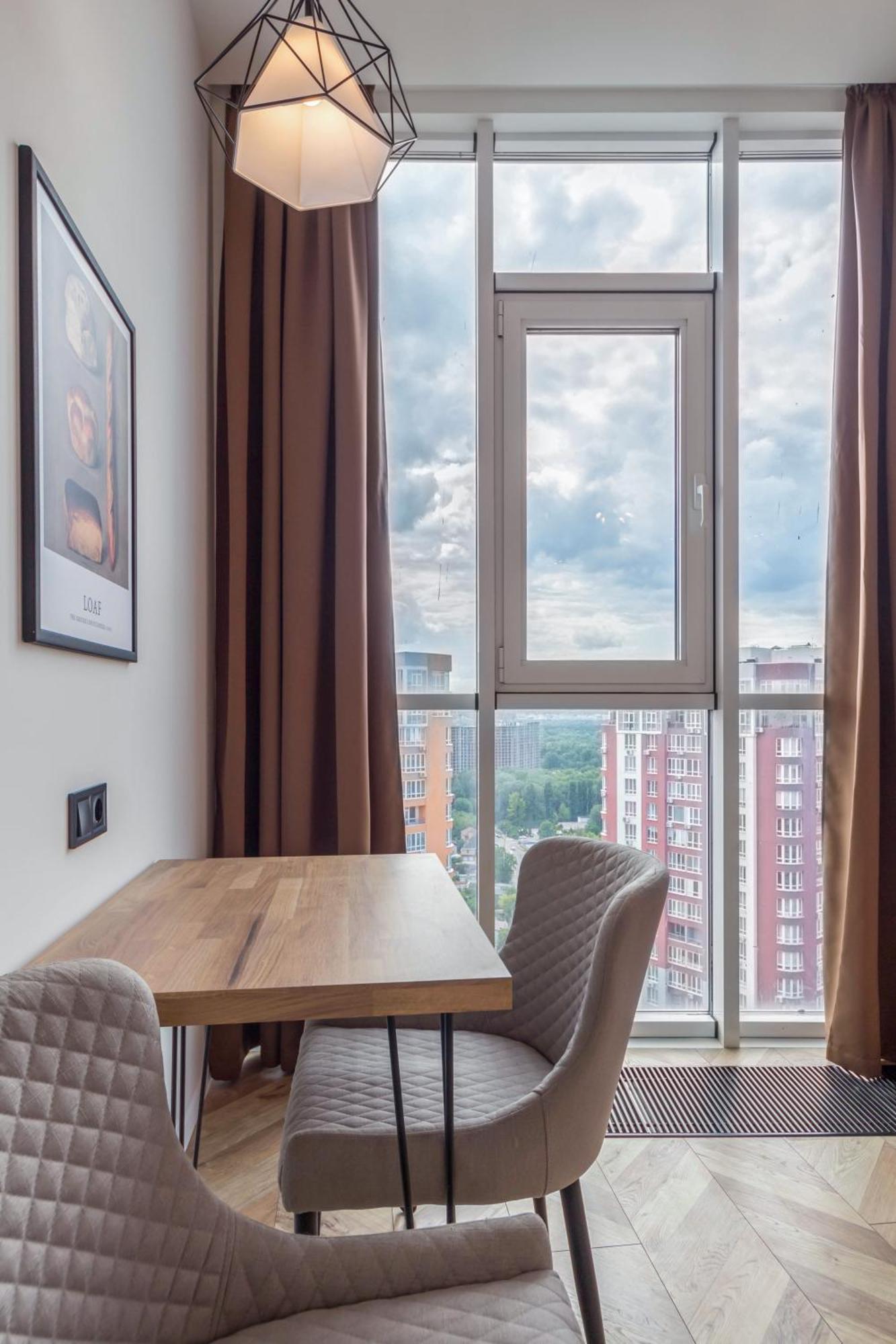 Design Apartments With Panoramic View Kiev Exterior foto